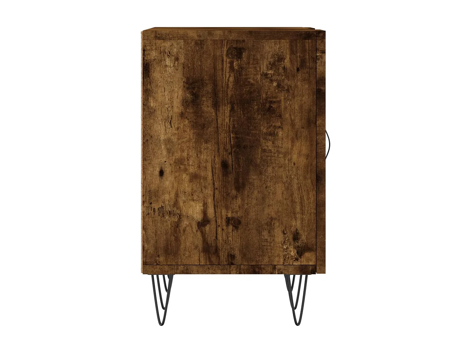 Meuble TV chêne fumé 150x30x50 cm bois d'ingénierie