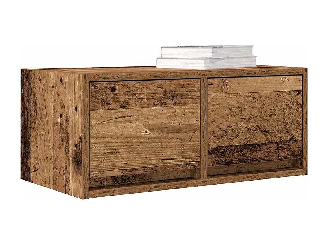 Meuble TV vieux bois 60x31x25,5 cm bois d'ingénierie