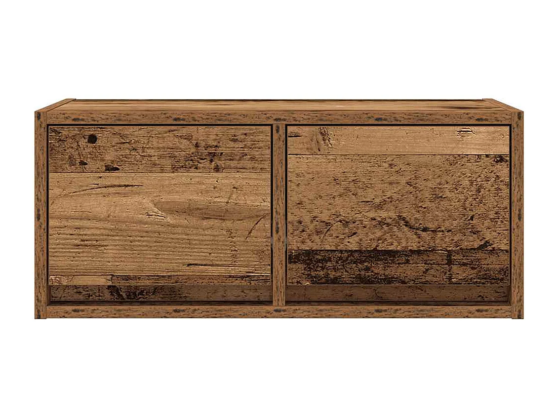 Meuble TV vieux bois 60x31x25,5 cm bois d'ingénierie