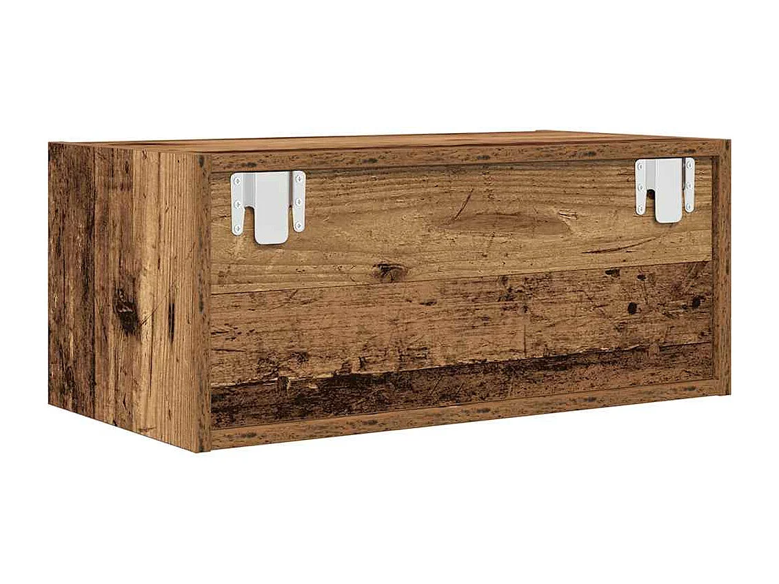 Meuble TV vieux bois 60x31x25,5 cm bois d'ingénierie