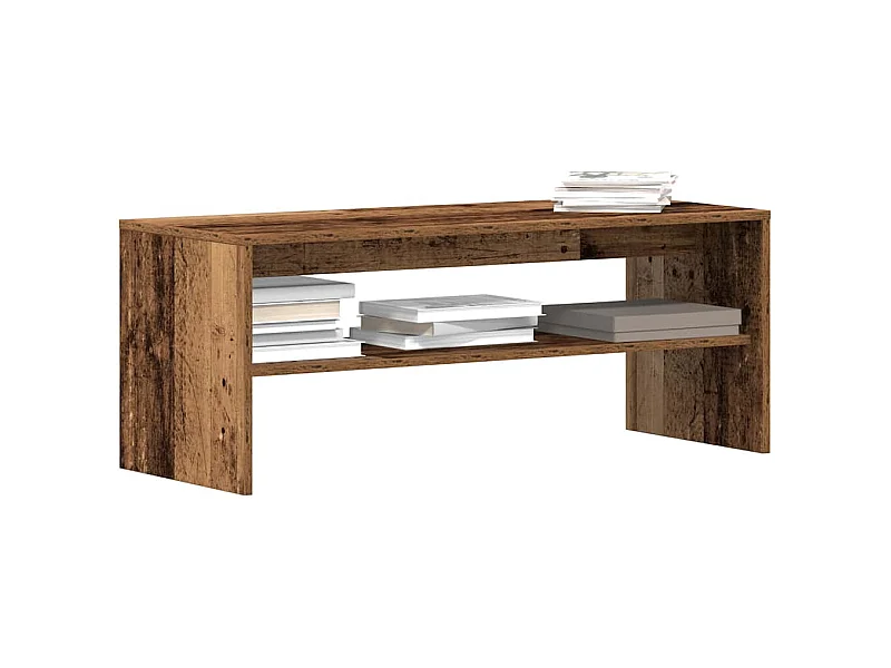 Meuble TV vieux bois 100x40x40 cm bois d'ingénierie