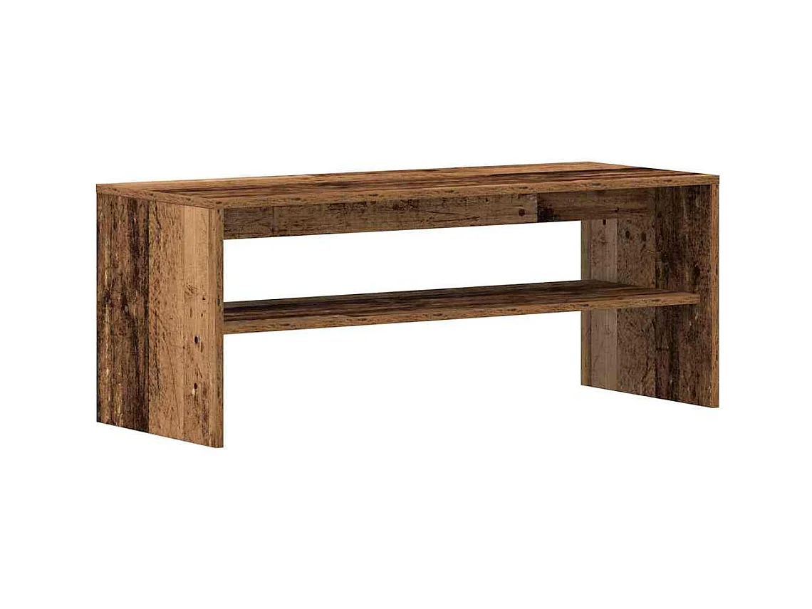Meuble TV vieux bois 100x40x40 cm bois d'ingénierie