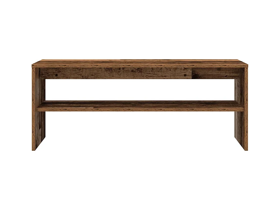 Meuble TV vieux bois 100x40x40 cm bois d'ingénierie