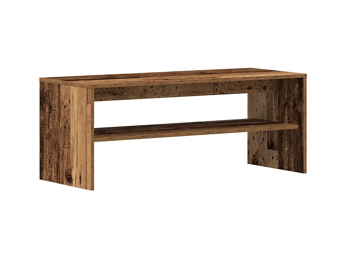 Meuble TV vieux bois 100x40x40 cm bois d'ingénierie