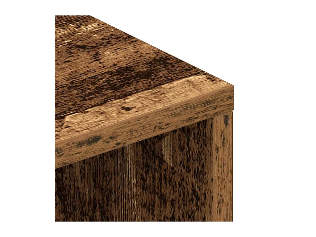 Meuble TV vieux bois 100x40x40 cm bois d'ingénierie