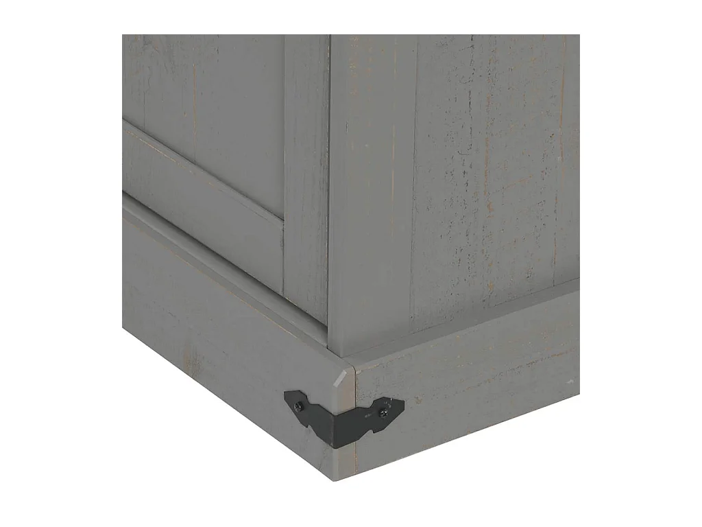 Meuble TV HALDEN 2 portes coulissantes gris 150x40x60 cm