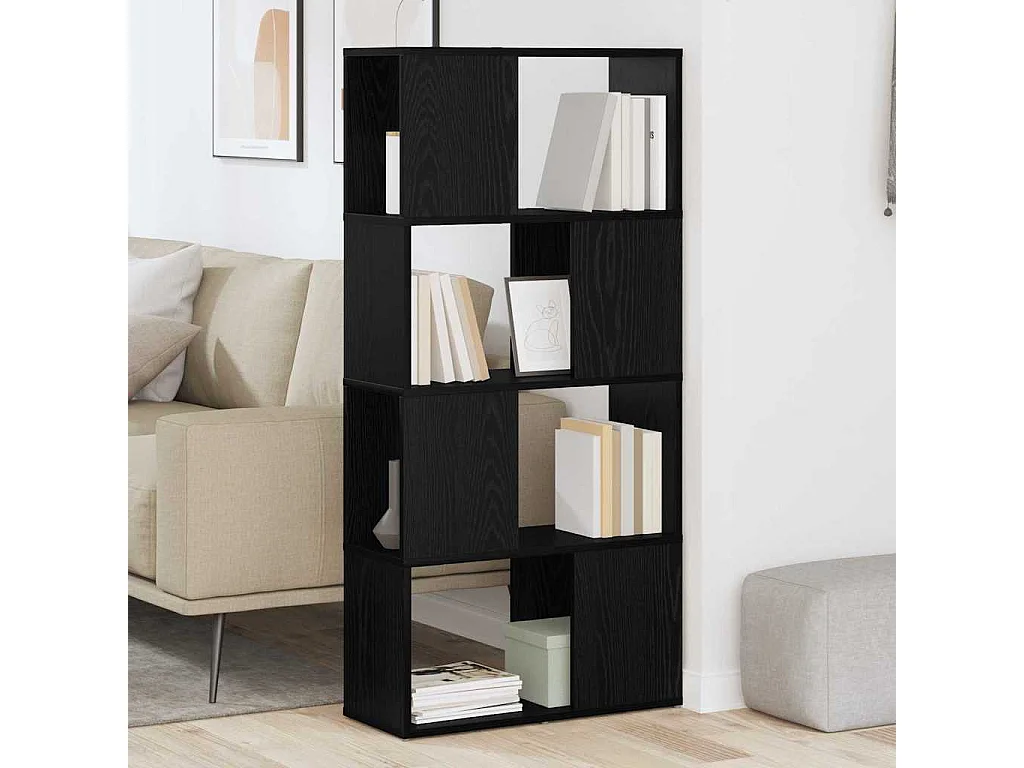 Meuble TV Noir 60 x 24 x 124 cm