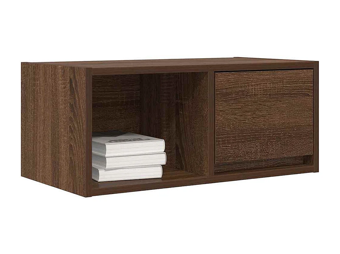 Móveis de TV 2peças 60x31x25,5cm deriv. madeira carvalho castanho