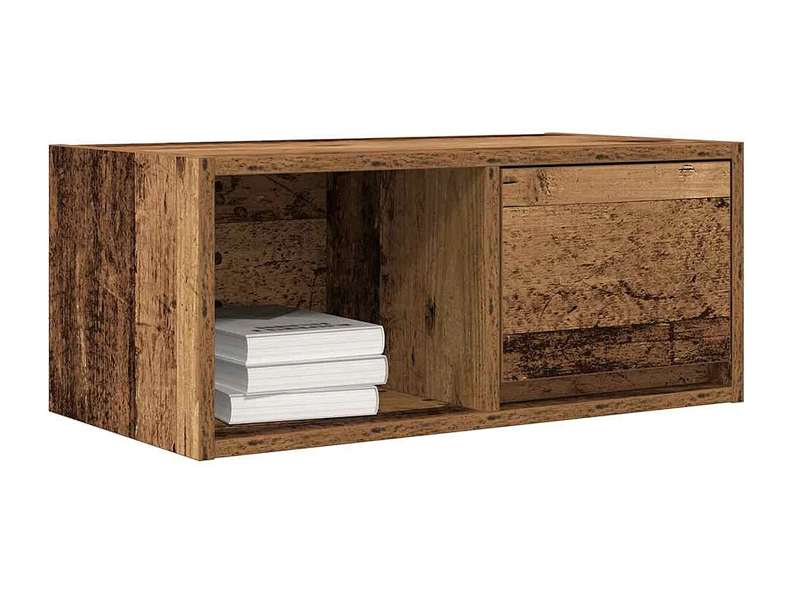 Meubles TV 2 pièces vieux bois 60x31x25,5 cm bois d'ingénierie