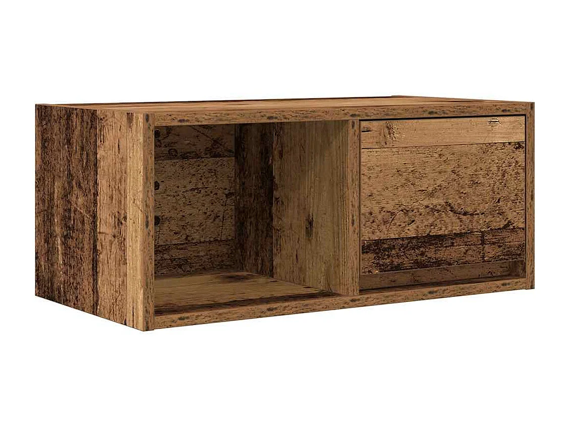 Meubles TV 2 pièces vieux bois 60x31x25,5 cm bois d'ingénierie