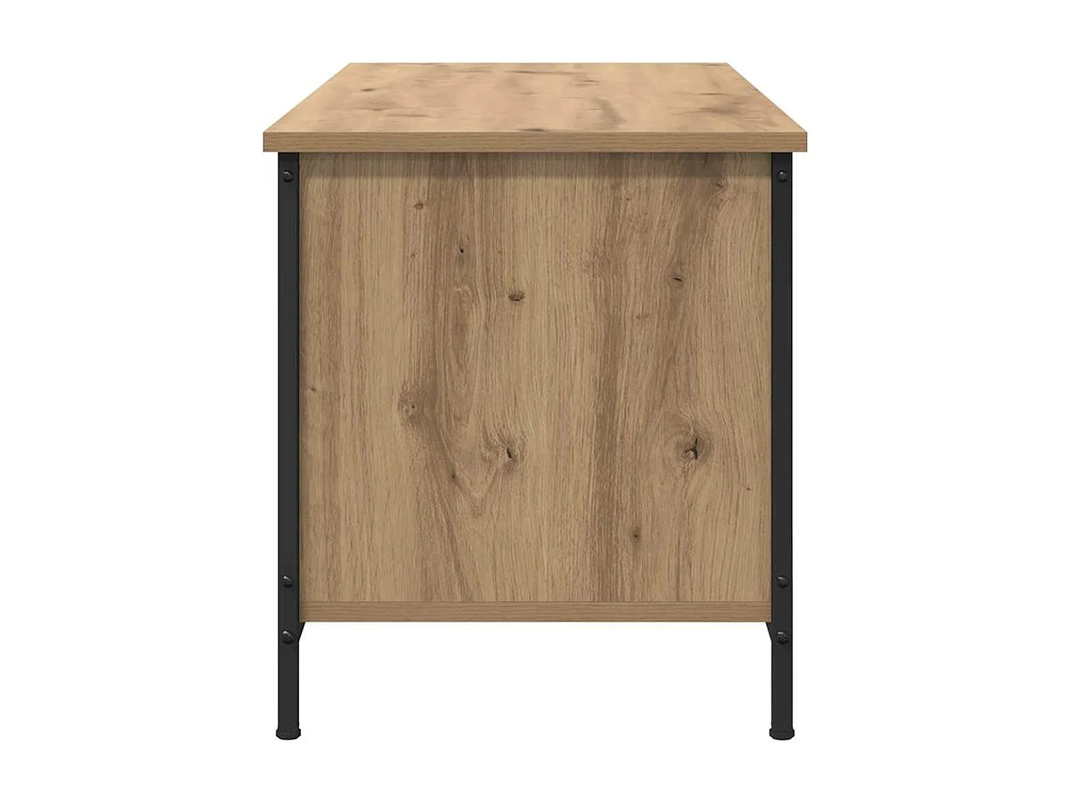 Meuble TV chêne artisanal 100 x 40 x 45 cm Bois d'ingénierie