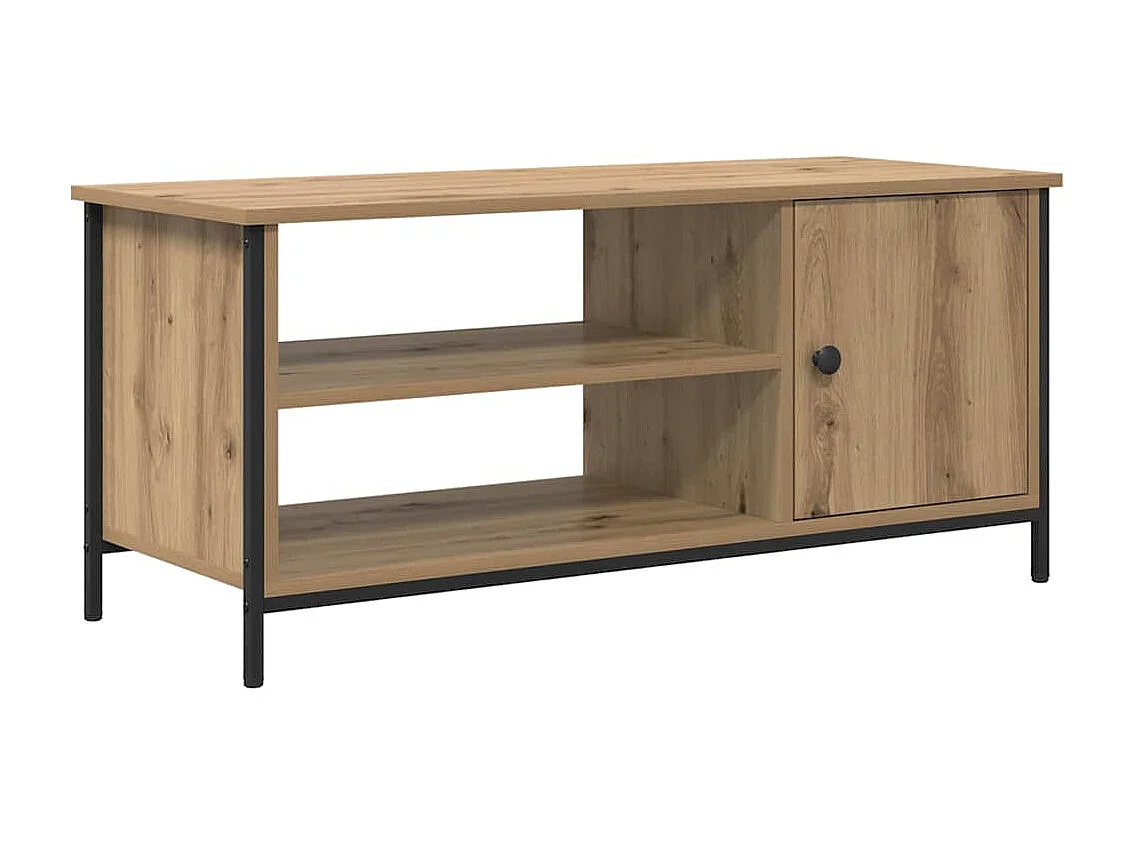 Meuble TV chêne artisanal 100 x 40 x 45 cm Bois d'ingénierie