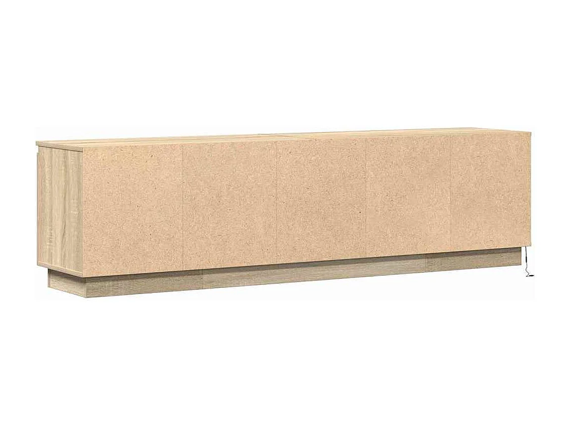 Meuble TV avec LED Chêne sonoma 180 x 38 x 49 cm