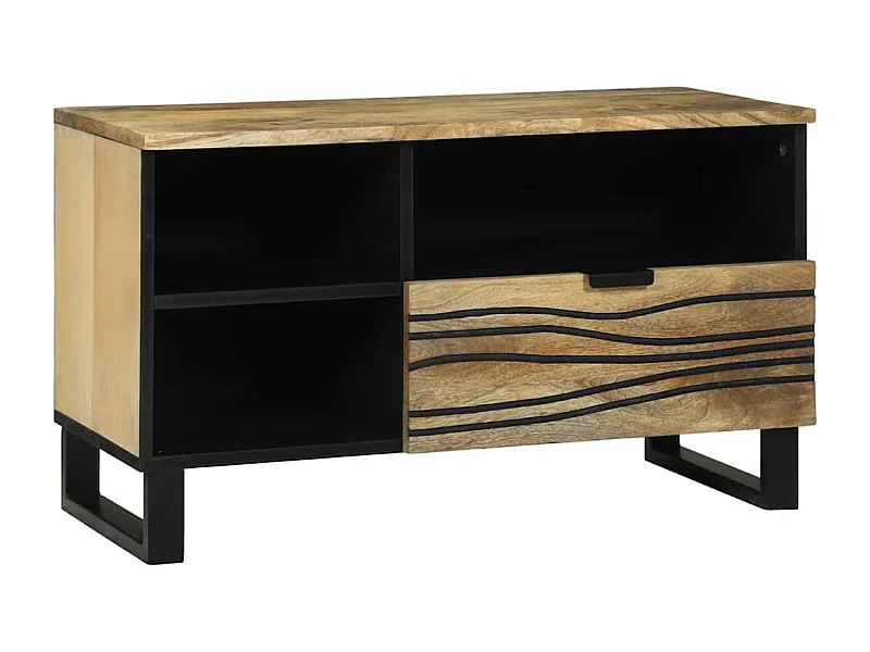 Meuble TV pour médias Marron 80 x 33.5 x 46 cm