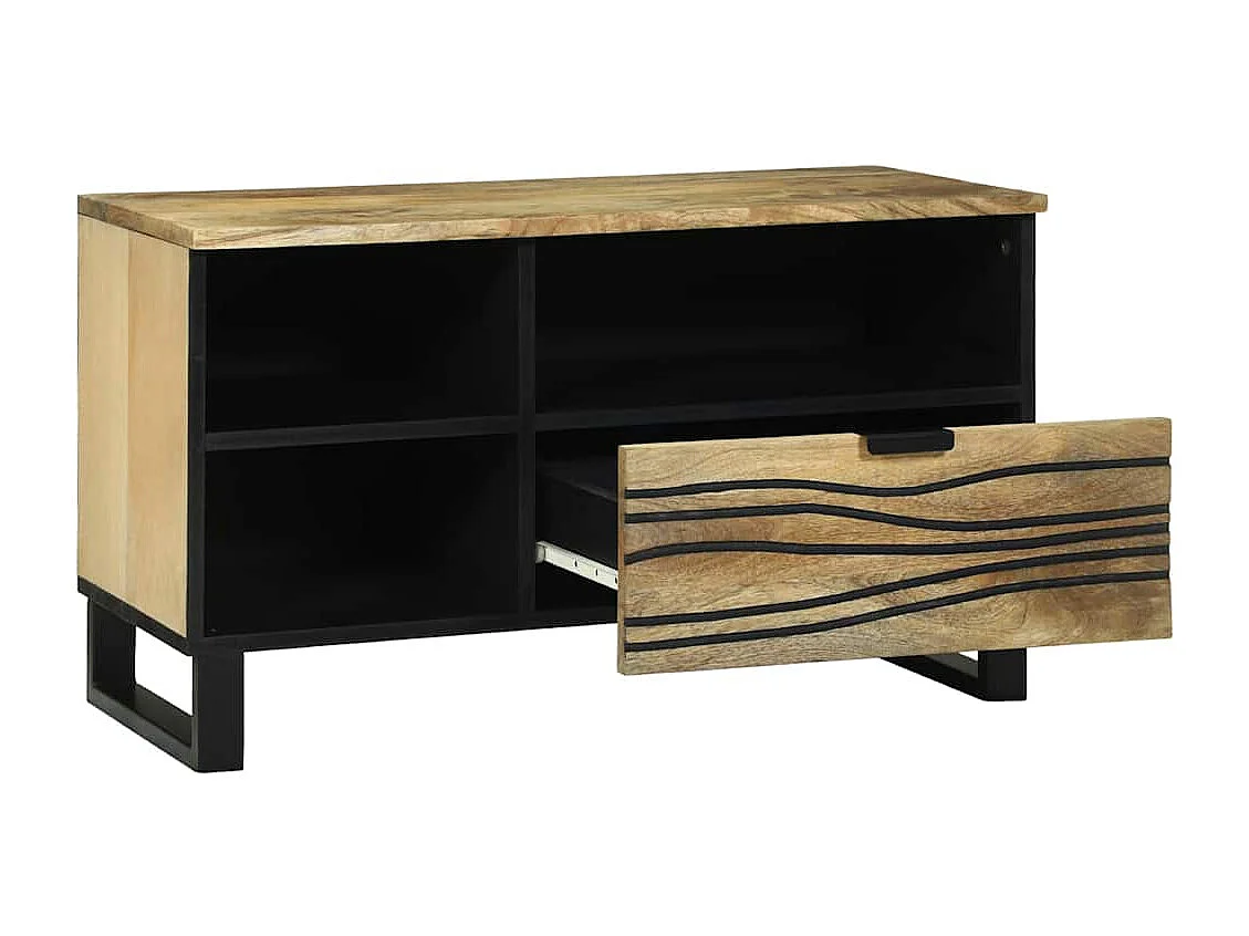 Meuble TV pour médias Marron 80 x 33.5 x 46 cm