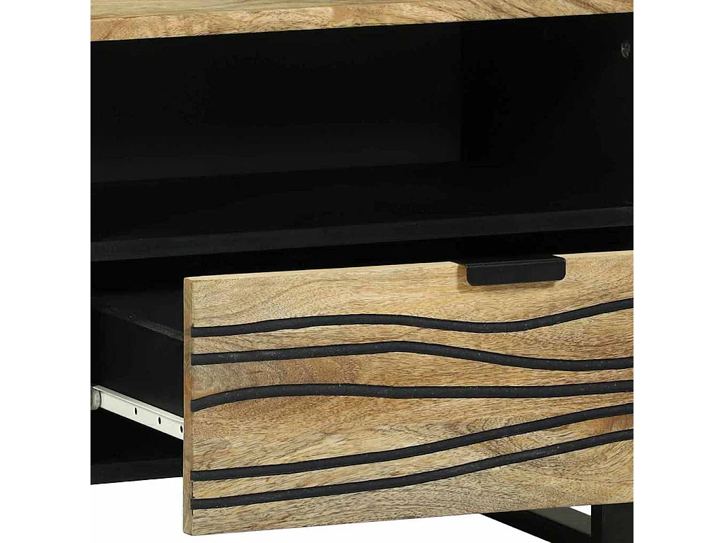 Meuble TV pour médias Marron 80 x 33.5 x 46 cm