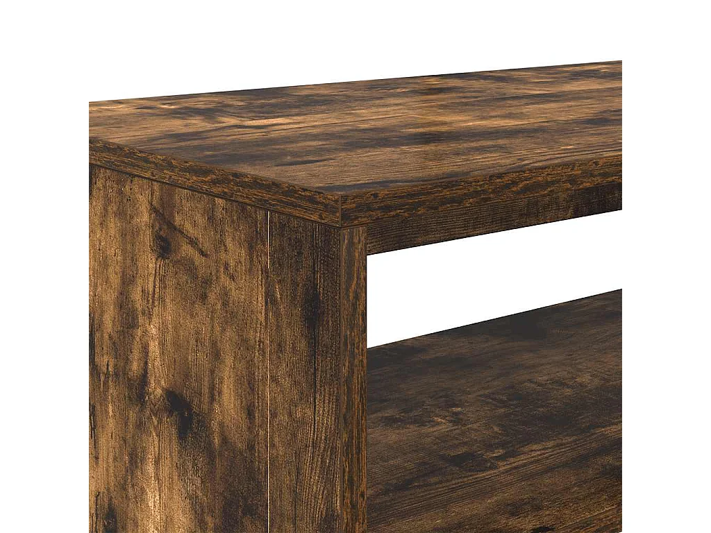 Meuble TV chêne fumé 60x40x40 cm bois d'ingénierie