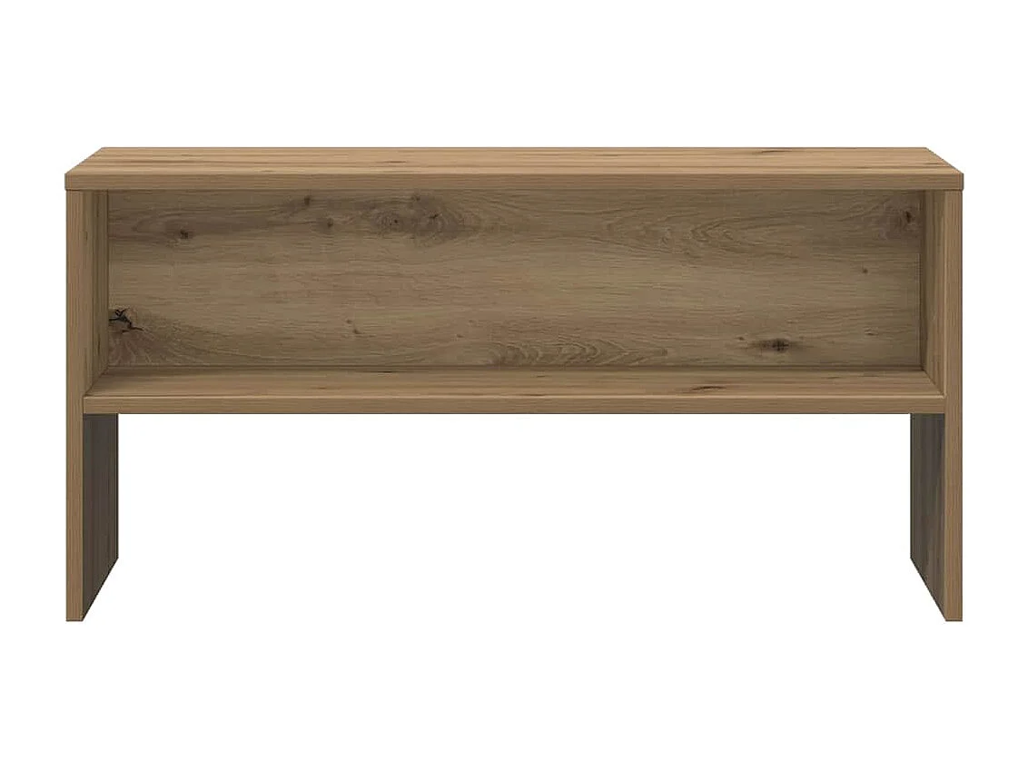 Meuble TV chêne artisanal 80x40x40 cm bois d'ingénierie