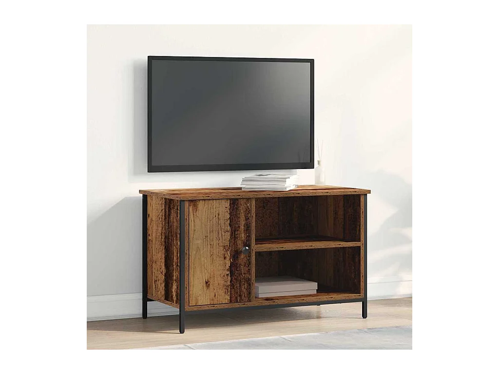 Meuble TV Bois ancien 80 x 40 x 50 cm Bois d'ingénierie