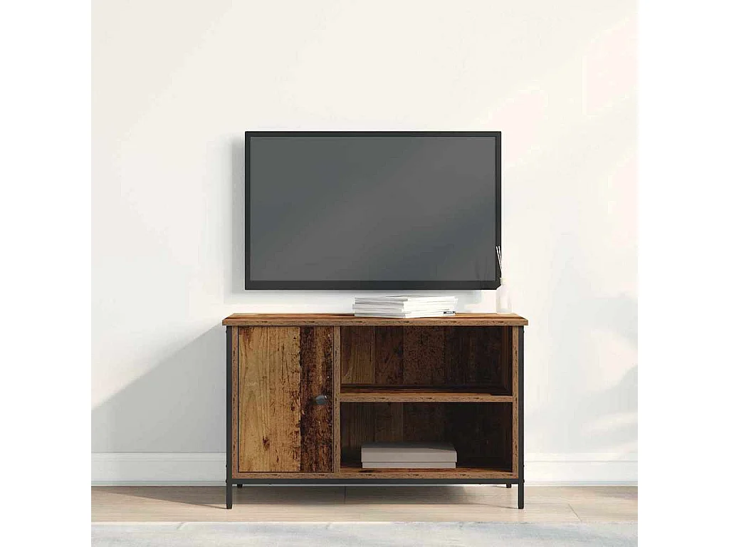 Meuble TV Bois ancien 80 x 40 x 50 cm Bois d'ingénierie