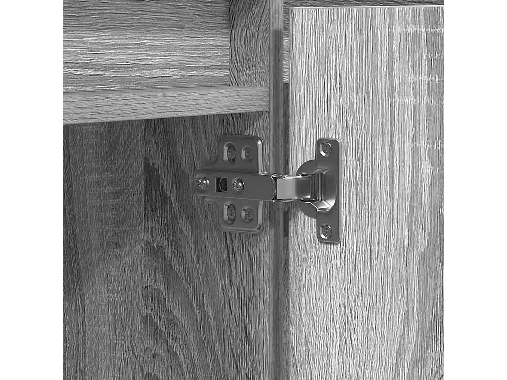 Móvel de TV com LED Sonoma cinzento 180 x 38 x 49 cm