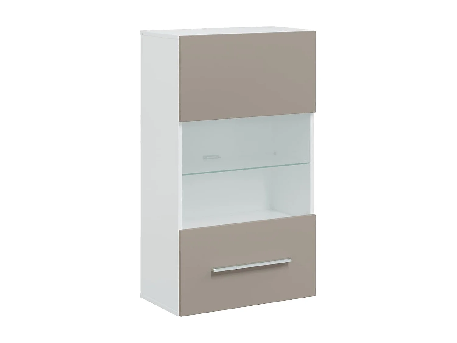 Meubles TV avec lumière LED 5 pièces gris pierre bois d'ingénierie