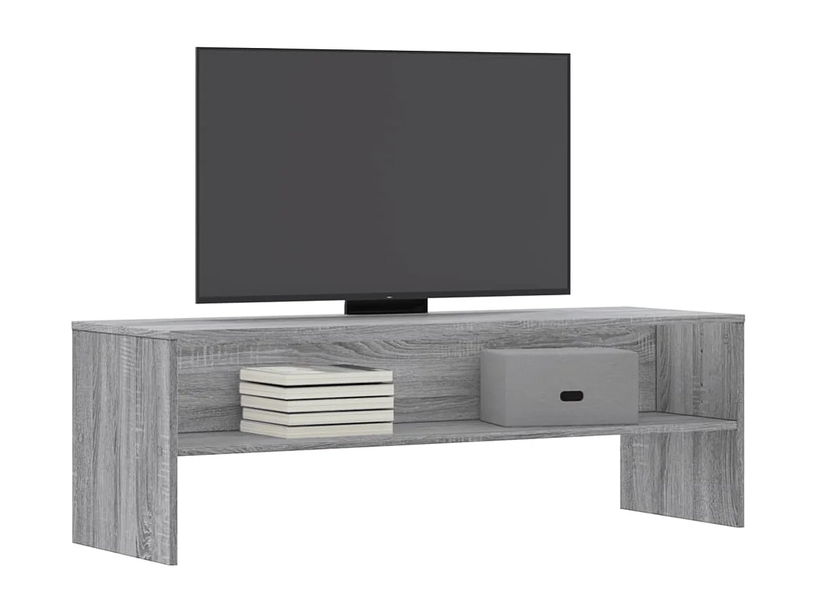 Meuble TV sonoma gris 120x40x40 cm bois d'ingénierie