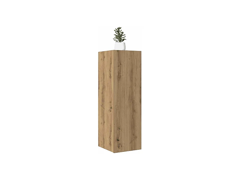 Tv-meubel 30,5x30x90 cm bewerkt hout artisanaal eikenkleurig