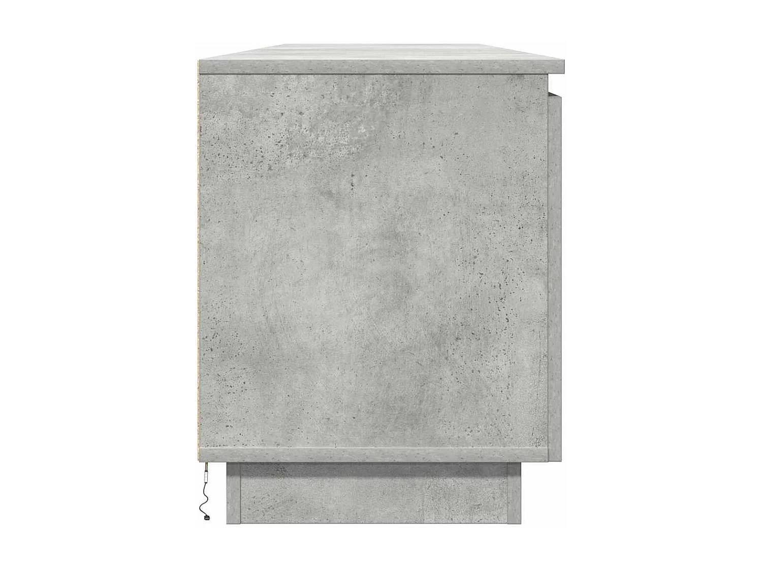 Mueble de TV con LED Gris hormigón 180 x 38 x 49 cm