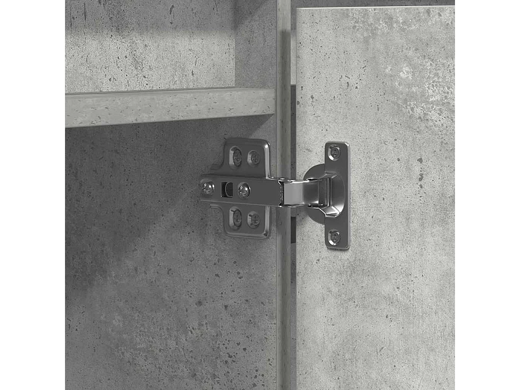 Mueble de TV con LED Gris hormigón 180 x 38 x 49 cm