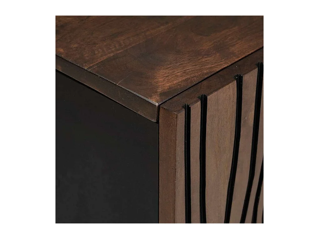 Meuble TV Marron 105 x 33 x 46 cm bois de manguier massif