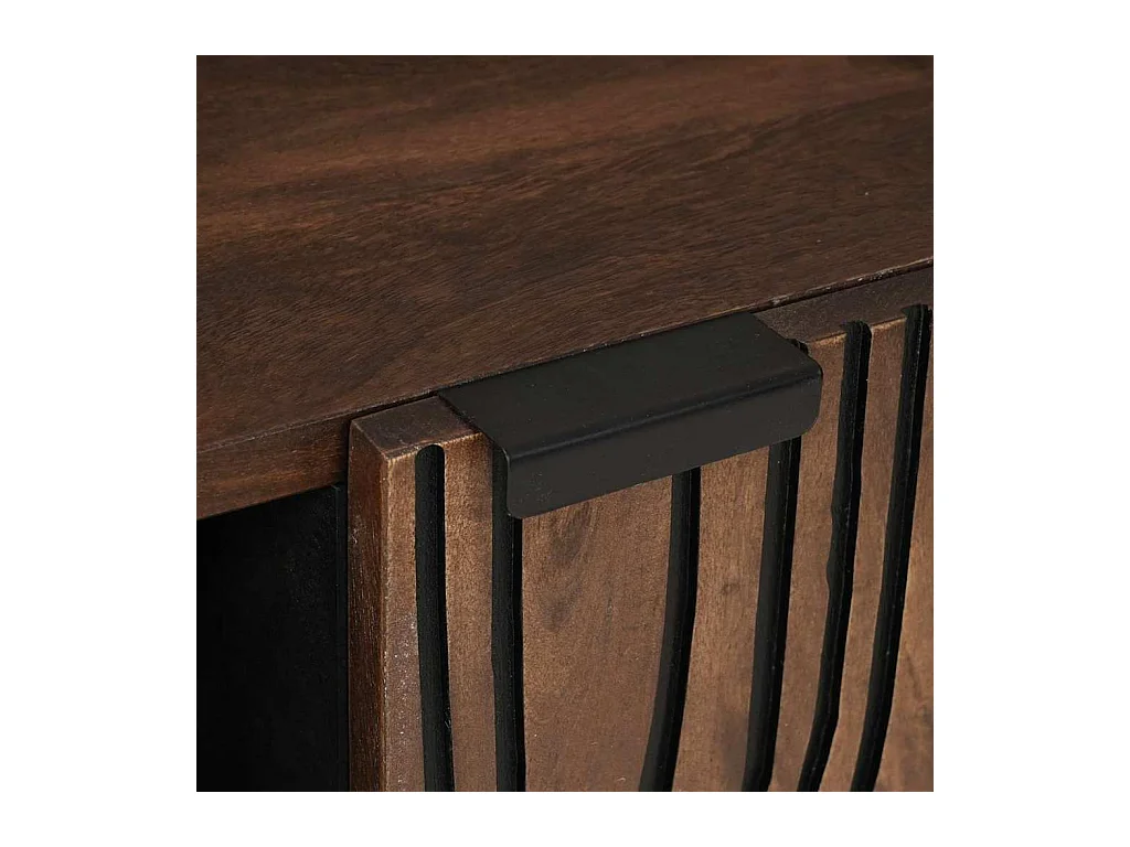 Meuble TV Marron 105 x 33 x 46 cm bois de manguier massif