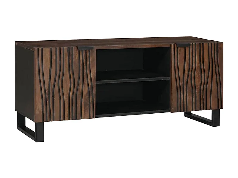 TV Kast Bruin 105 x 33 x 46 cm massief mangohout