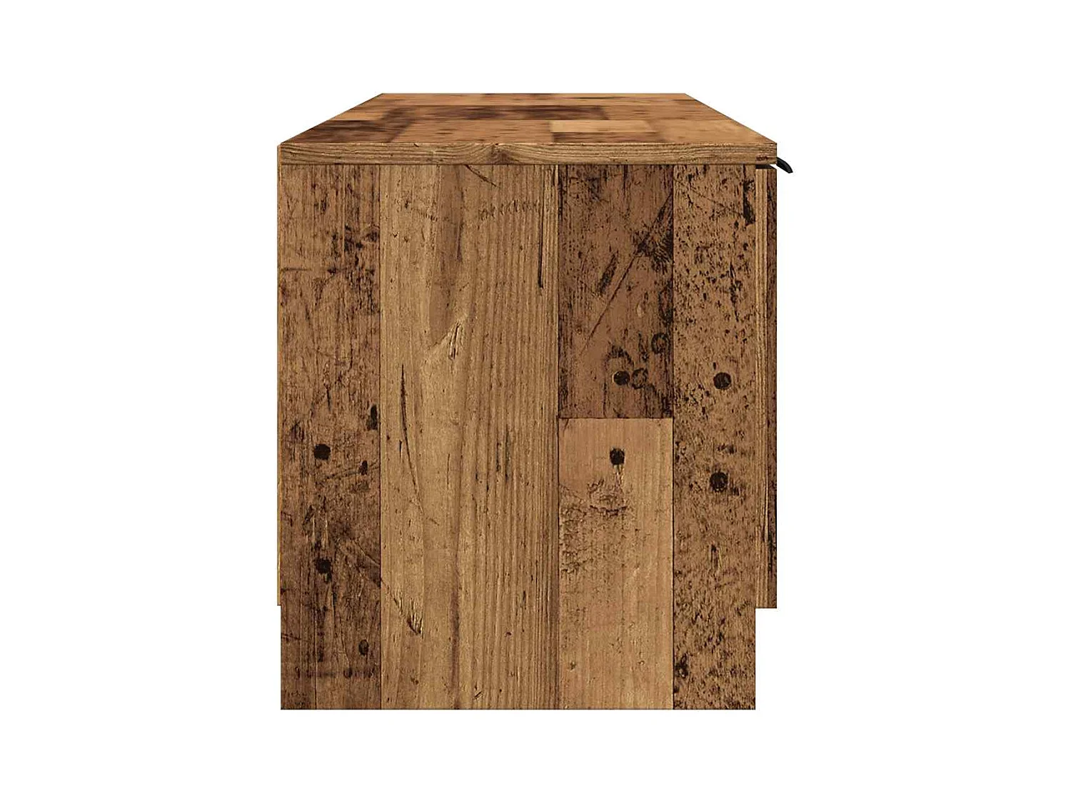 Meuble TV vieux bois 140x35x40 cm bois d'ingénierie