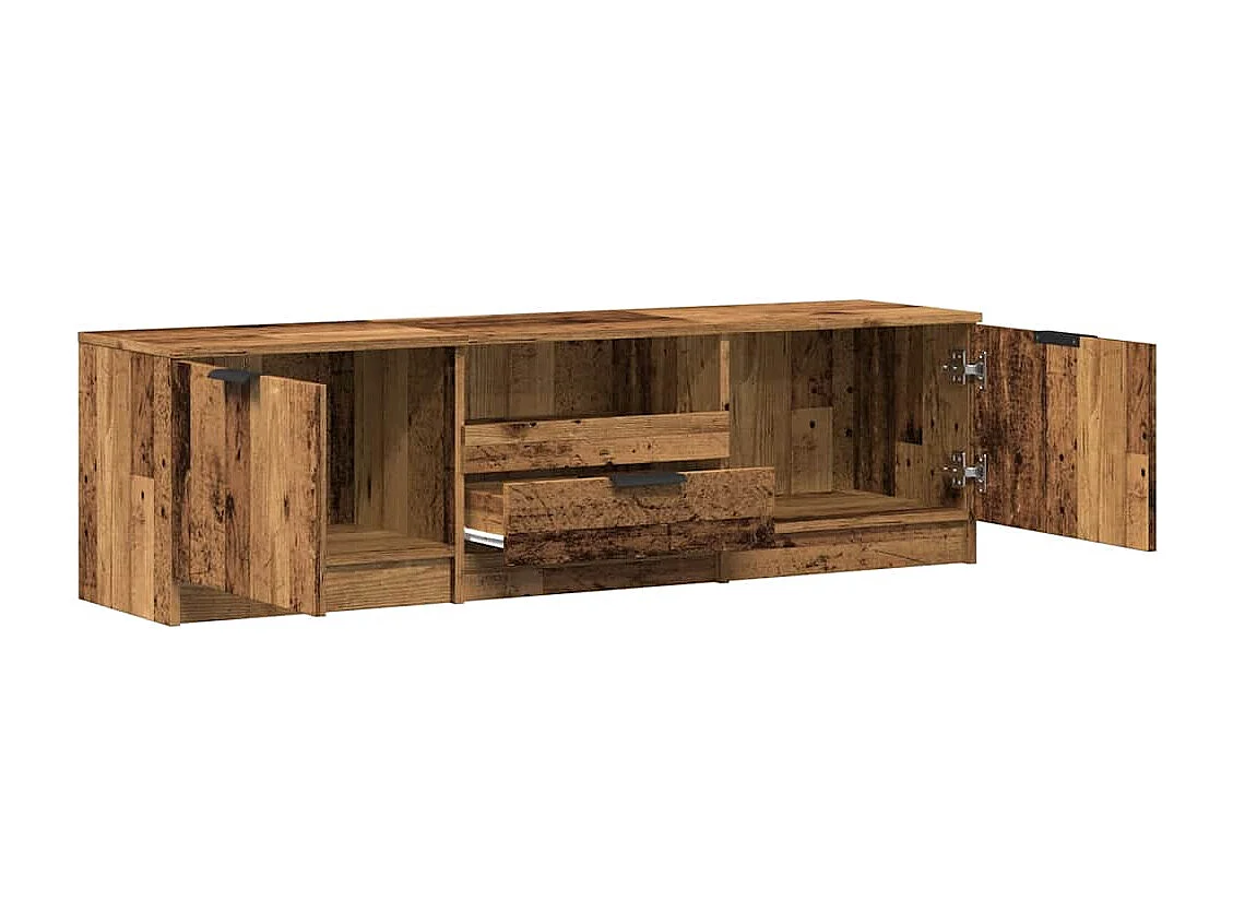 Meuble TV vieux bois 140x35x40 cm bois d'ingénierie