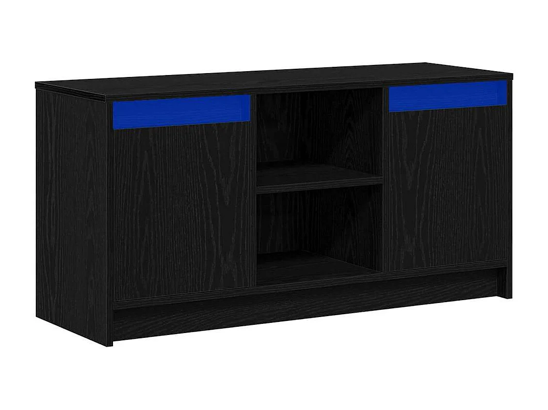 Meuble TV Noir 100 x 34 x 50 cm Bois d'ingénierie