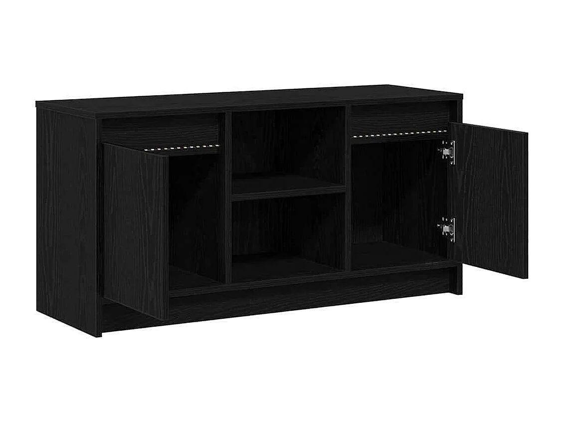 Meuble TV Noir 100 x 34 x 50 cm Bois d'ingénierie