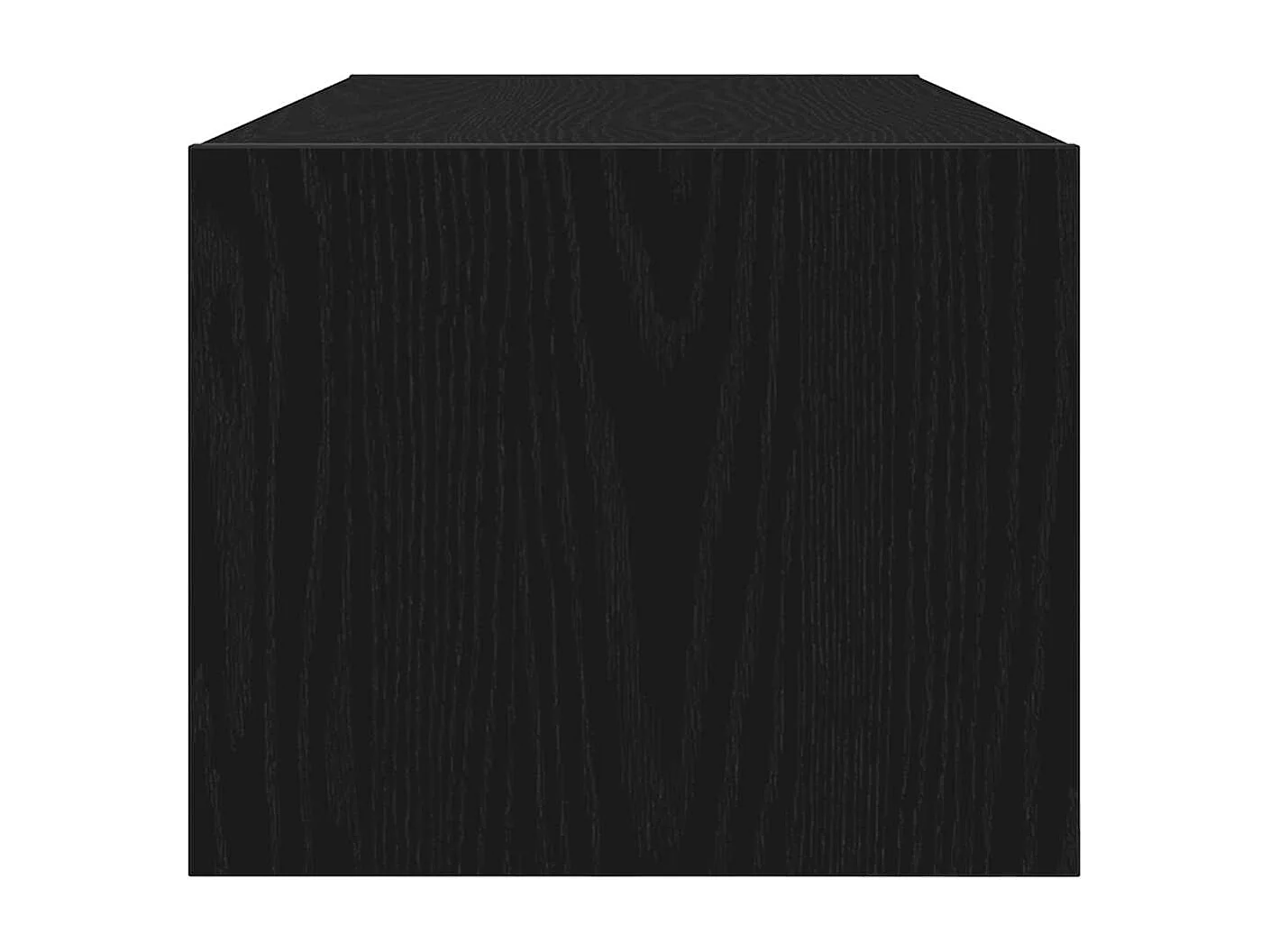 Meuble TV chêne noir 80x31x25,5 cm bois d'ingénierie