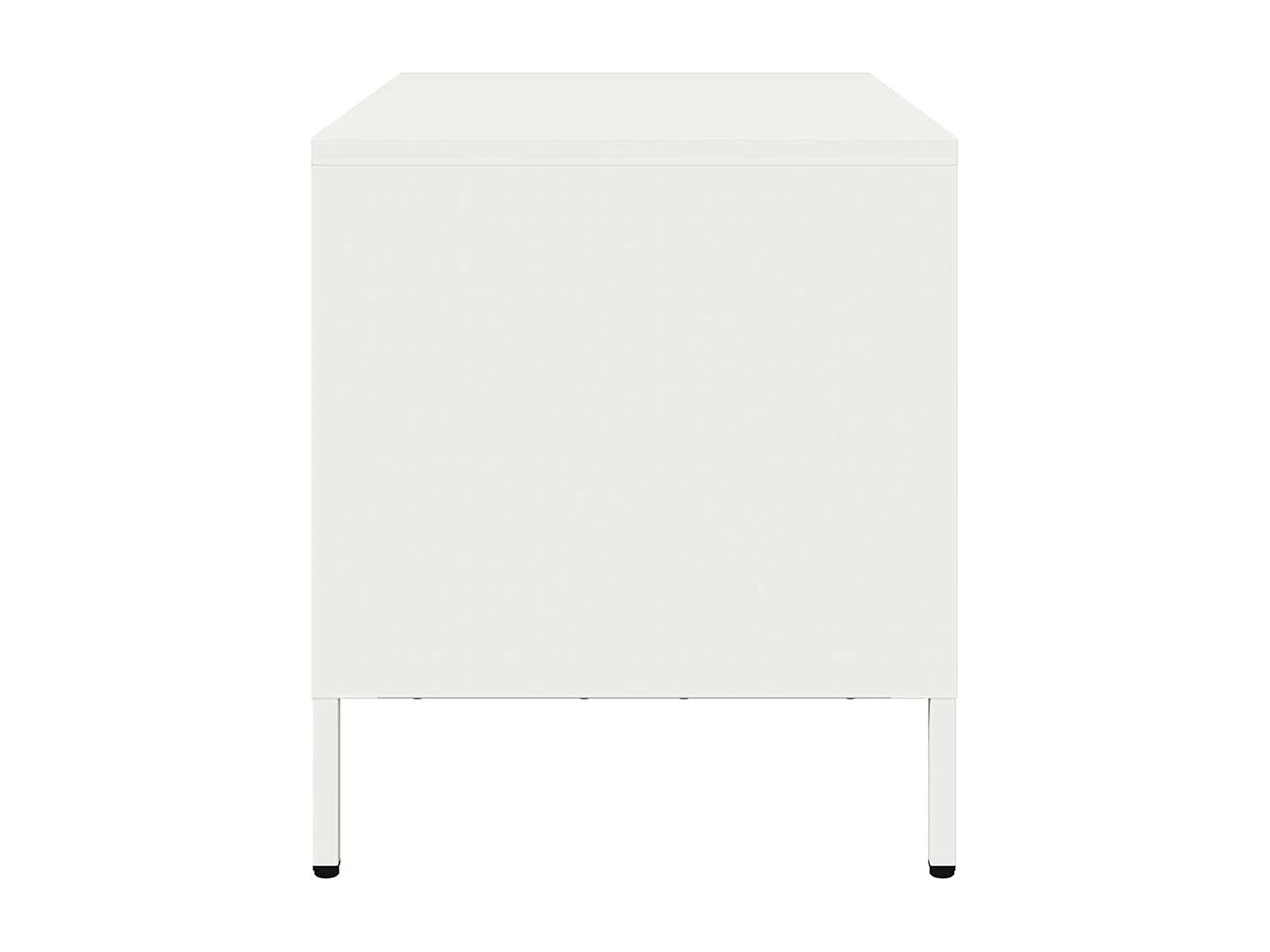 Mueble para TV acero laminado en frío blanco 68x39x43,5 cm