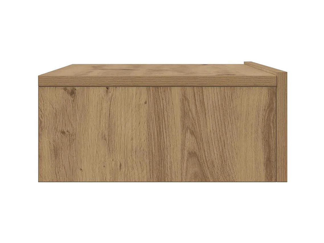 Meuble TV avec éclairages LED chêne artisanal 60x35x15,5 cm