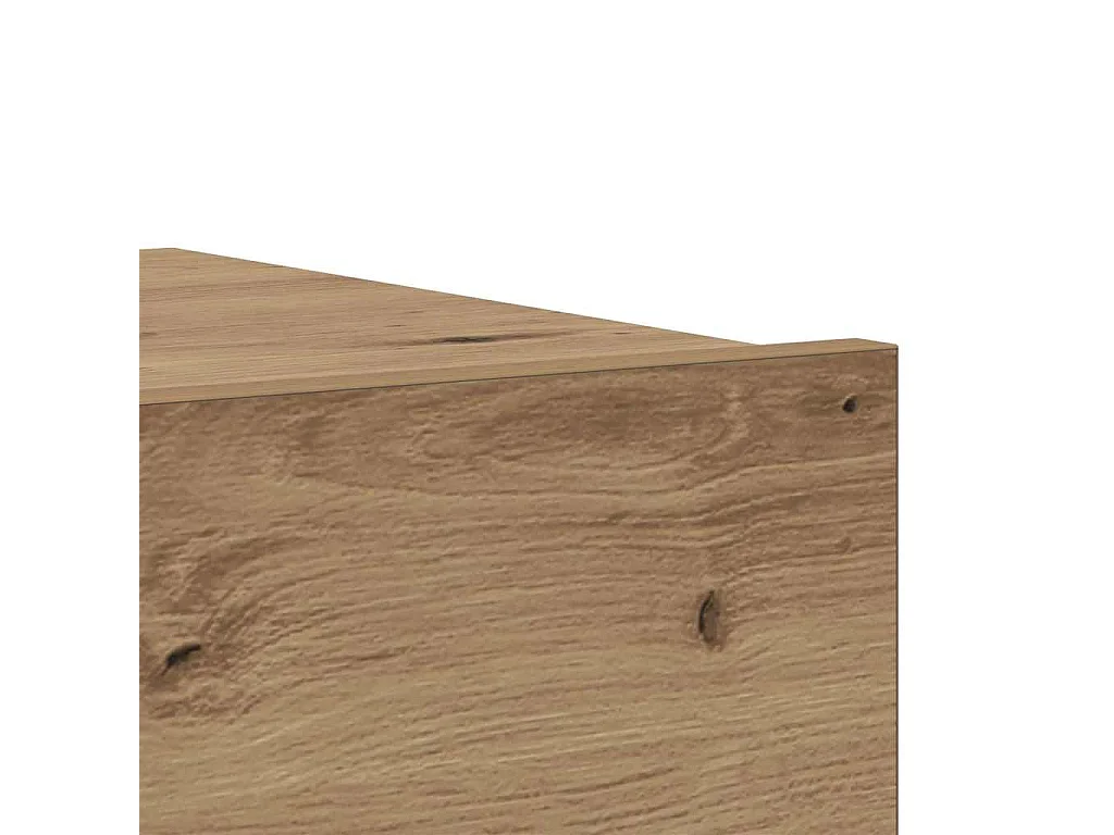 Meuble TV avec éclairages LED chêne artisanal 60x35x15,5 cm