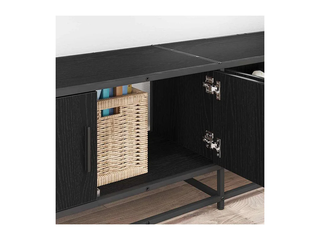 Meuble TV Chêne noir 240 x 35 x 41 cm Bois d'ingénierie