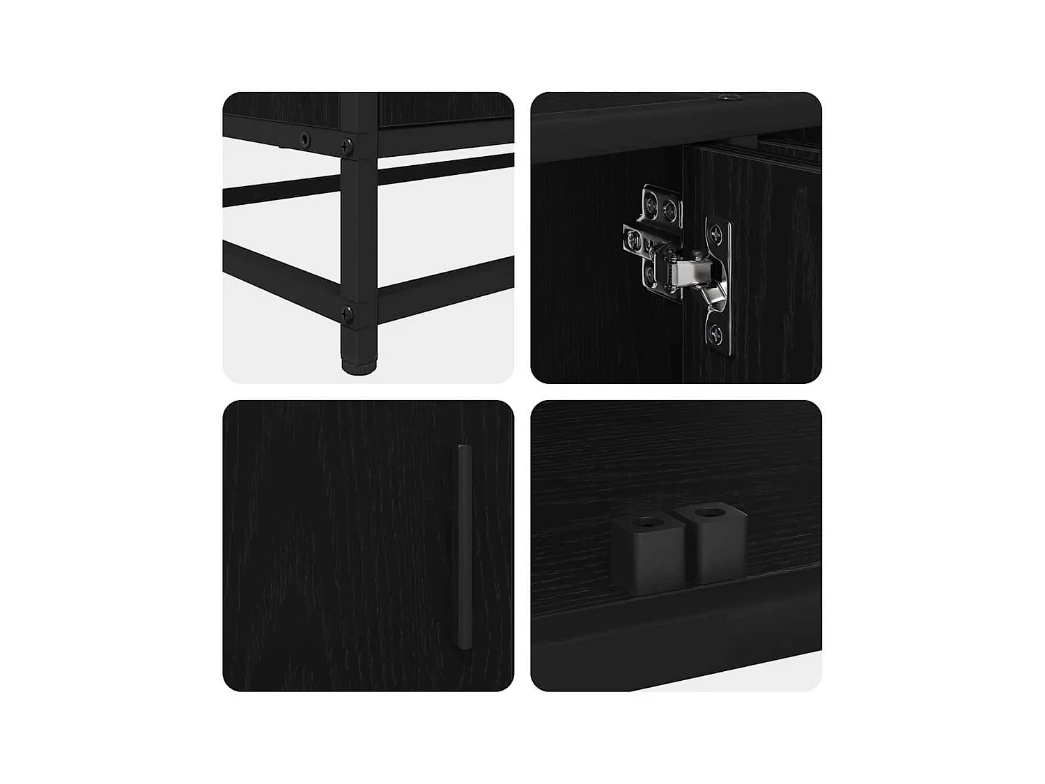 Meuble TV Chêne noir 240 x 35 x 41 cm Bois d'ingénierie