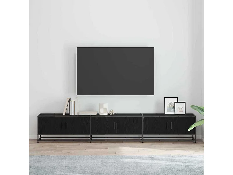 Meuble TV Chêne noir 240 x 35 x 41 cm Bois d'ingénierie