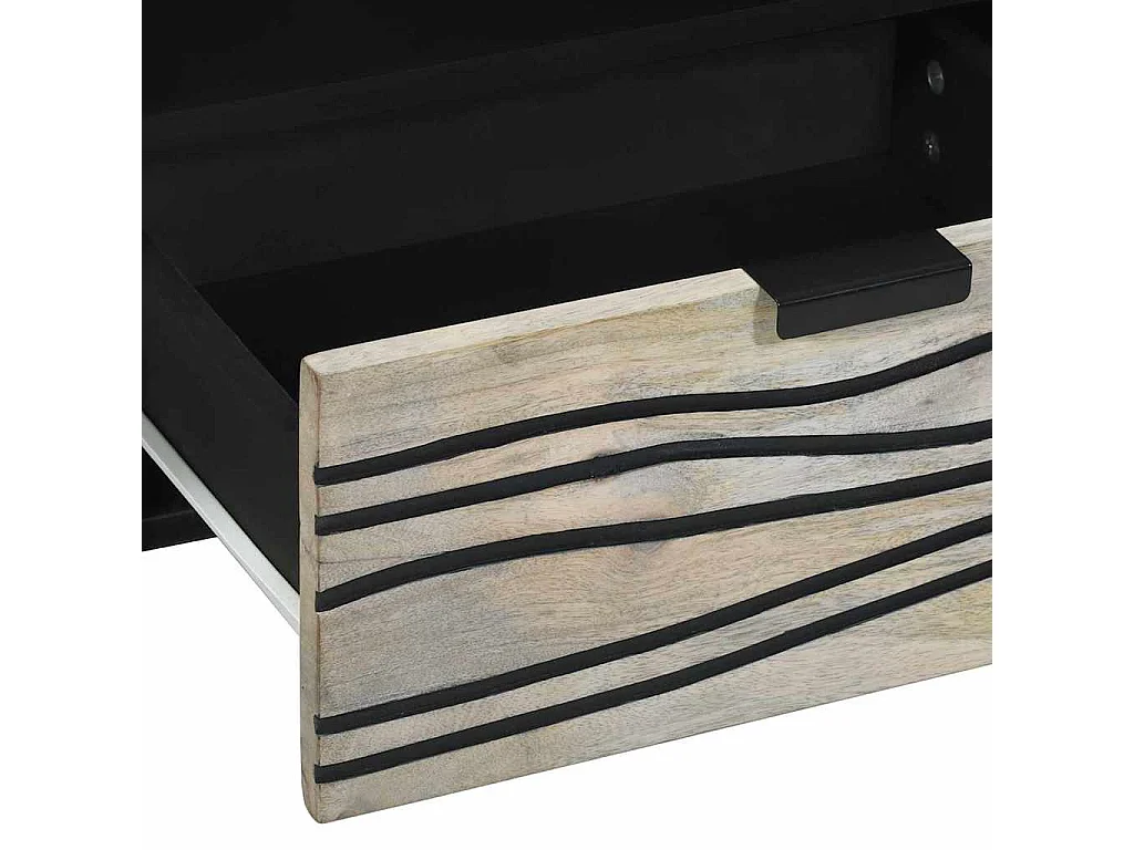 Meubles et étagères de rangement pour médias Blanc et Noir