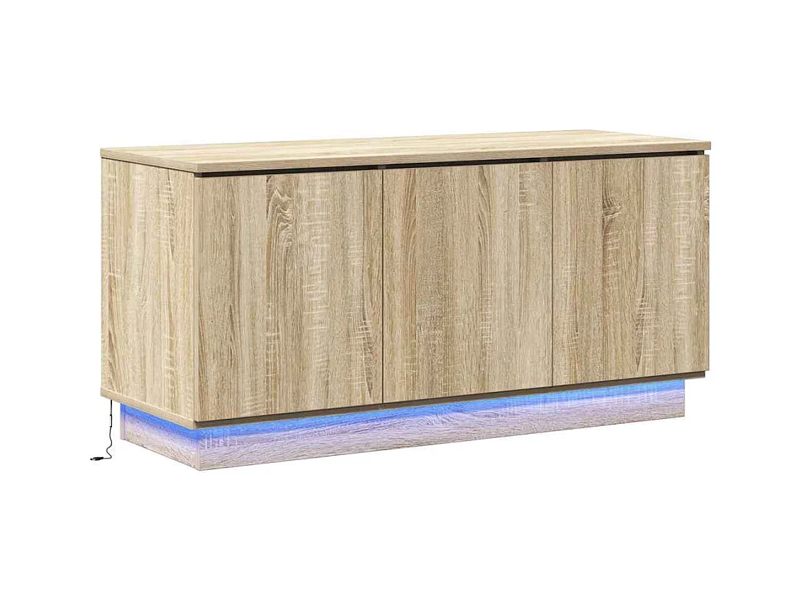 Meuble TV avec LED Chêne sonoma 100 x 38 x 49 cm