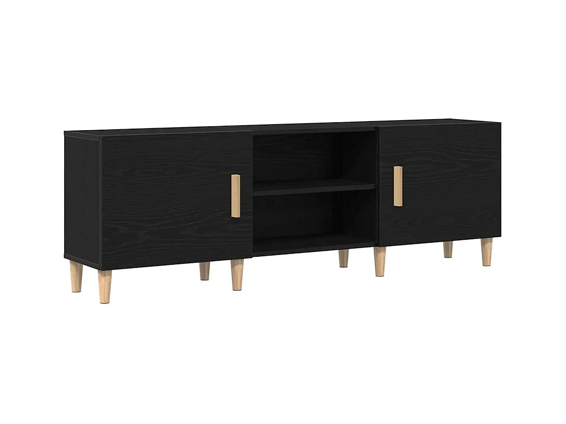 Meuble TV Chêne noir 150 x 30 x 50 cm Bois d'ingénierie