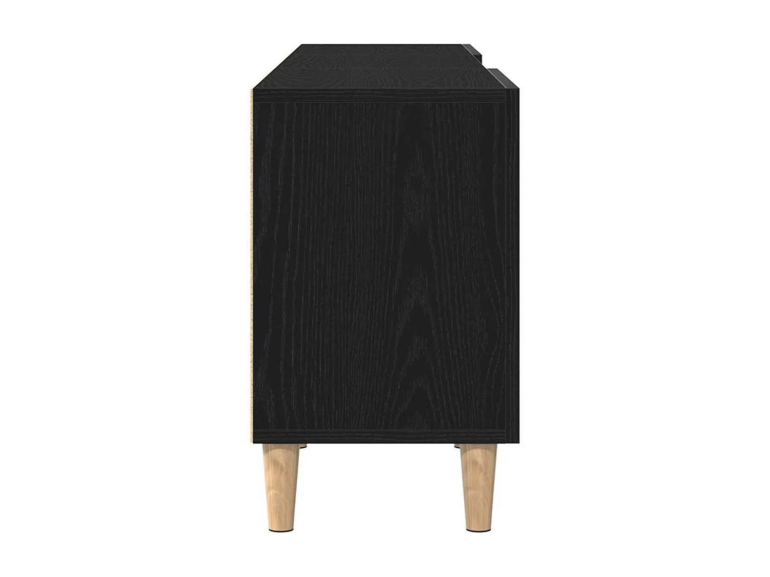 Meuble TV Chêne noir 150 x 30 x 50 cm Bois d'ingénierie