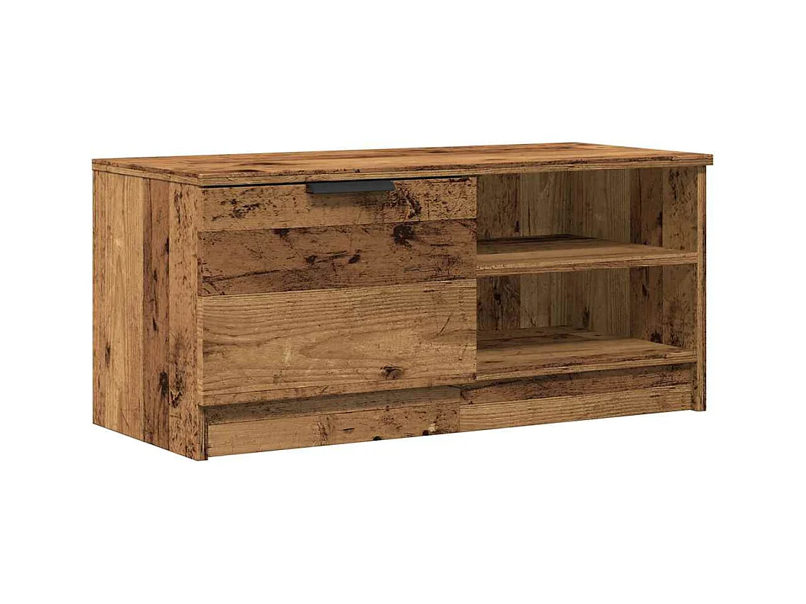 Meuble TV vieux bois 80x35x36,5 cm bois d'ingénierie
