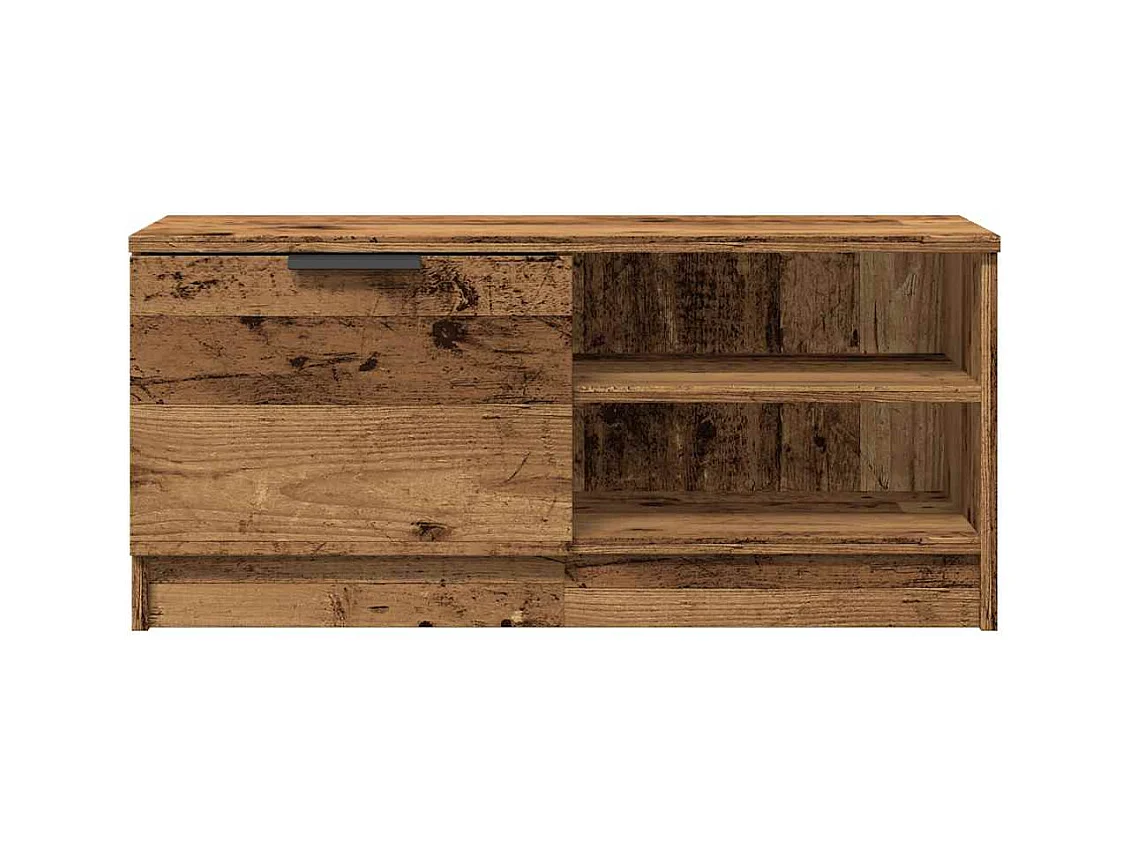 Meuble TV vieux bois 80x35x36,5 cm bois d'ingénierie
